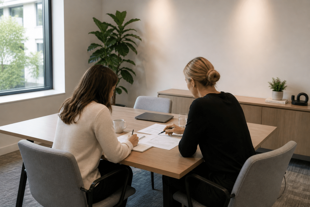 female business partners